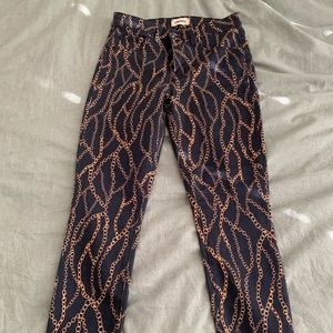 L’Agence chains print jeans